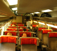 1st Class Seating Eurostar Chunnel Train photo