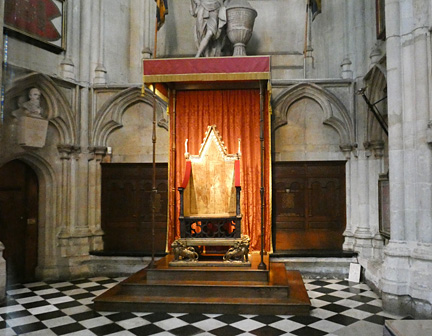 Westminster Abbey Coronation Throne